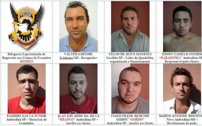 IVINHEMA: Defron prende quadrilha de furtos de gado