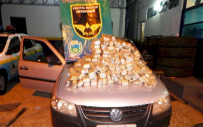 AMANDINA: PMR apreende homem coma mais de 100 Kg de maconha