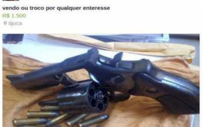 'É crime': internauta coloca arma à venda em site e provoca debate