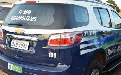 DEODÁPOLIS: Após colisão e uma vítima, motociclista fica nervosa e deixa local