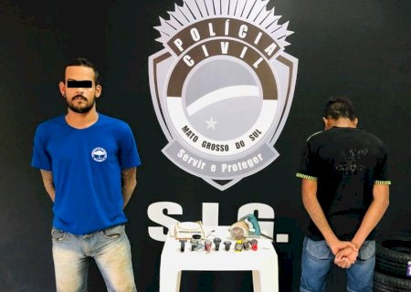 IVINHEMA: Policia Civil prende dupla e recupera objetos furtados