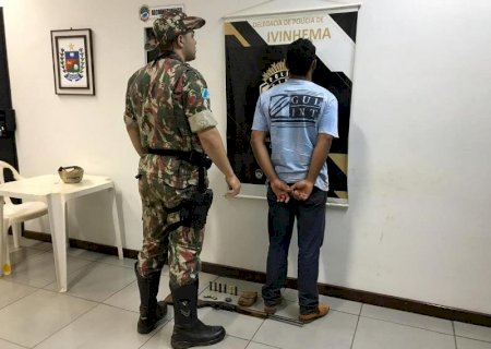 NOVO HORIZONTE DO SUL: PMA e Ibama prendem suspeito de caça por porte ilegal de espingarda