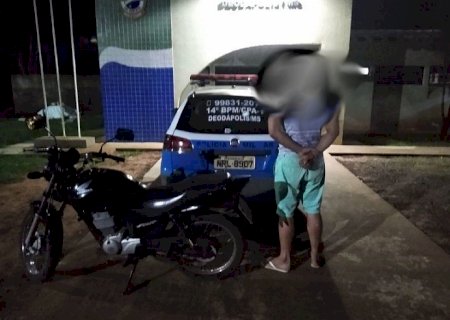 DEODÁPOLIS: Mais um condutor de motocicleta é preso praticando direção perigosa