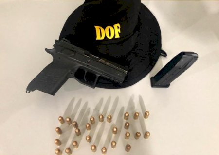 DEODÁPOLIS: DOF prende homem com pistola com numeração raspada em Vila União