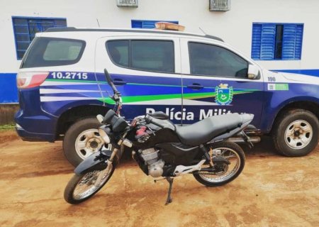 DEODÁPOLIS: Após denuncia moto é apreendida com menor
