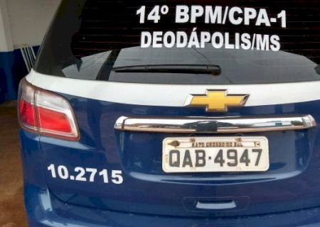 DEODÁPOLIS: Jovem sem CNH e possivelmente embriagado é preso e tem moto apreendida