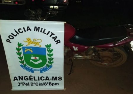 ANGÉLICA: Polícia Militar intercepta motociclista sem habilitação