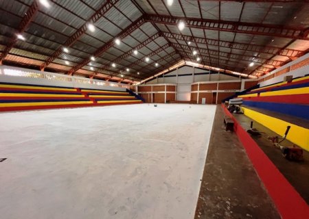 IVINHEMA: Prefeito acompanha andamento das obras da reforma no Ginásio de Esportes (VÍDEO)