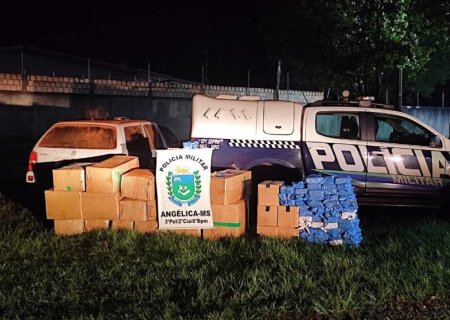ANGÉLICA: PM apreende mercadorias contrabandeadas do Paraguai avaliadas em 29 mil reais