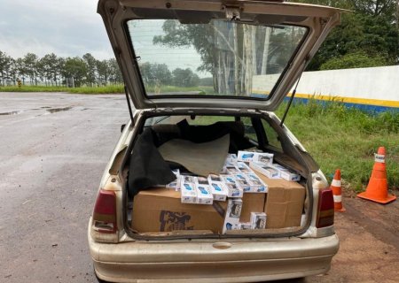 PMR prende casal contrabandeando cigarro do Paraguai