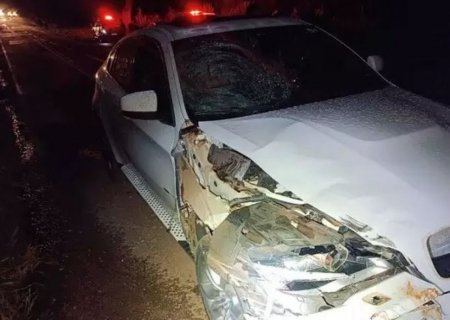 DEODÁPOLIS: Colisão entre BMW e casal de bicicletas termina com morte de idosa