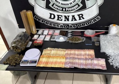 Polícia Civil desativa boca de fumo e prende em flagrante suspeito de tráfico e porte ilegal de munição em MS