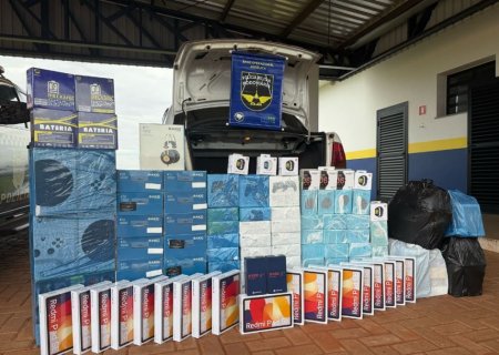 DEODÁPOLIS: PMR realiza apreensão de mercadorias irregulares em Lagoa Bonita