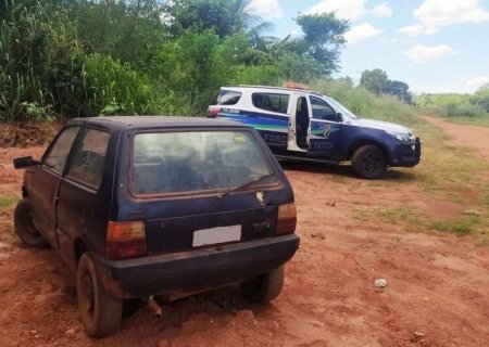 Veículo furtado é recuperado um dia após crime em MS