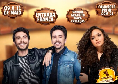 ANGÉLICA: Bruninho & Davi e  Luiza Martinz são as atrações da 43ª Festa do Peão