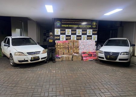 Carros são apreendidos pelo DOF com mais de R$ 400 mil em mercadorias ilegais