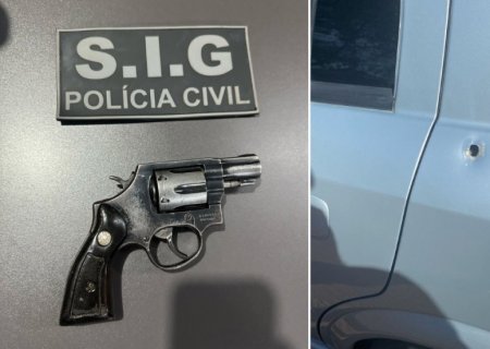 IVINHEMA: Polícia Civil prende homem por tentativa de homicídio e porte ilegal de arma de fogo