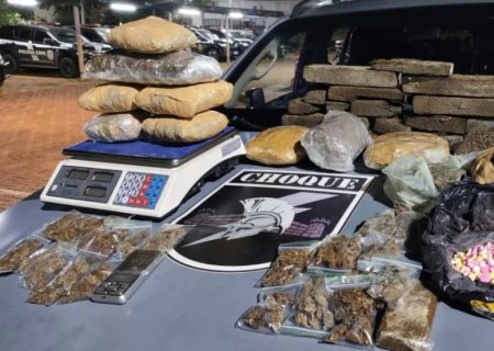 Batalhão do Choque descobre depósito de drogas e adolescente é apreendido em MS