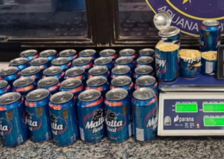 Boliviano é preso tentando entrar no Brasil com cocaína escondida em latas de cerveja