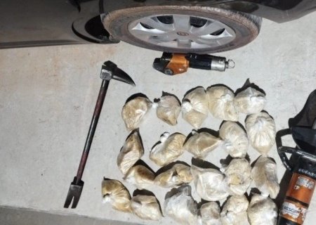 PRF apreende 19 kg de cocaína escondidos em tanque de combustível na BR-262