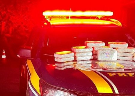 PRF apreende 16 quilos de skunk em Camapuã; droga seria levada para Brasília