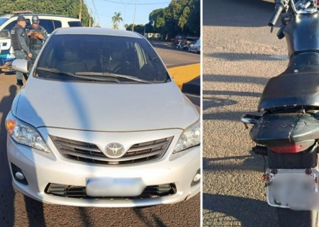 IVINHEMA: Duas pessoas ficam feridas em acidente entre moto e carro