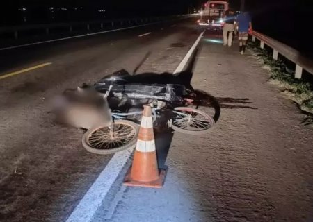 Ciclista morre ao ser atropelado em rodovia de MS