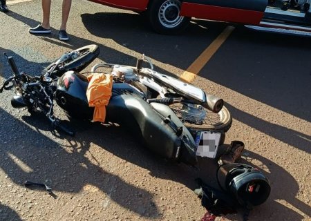 IVINHEMA : Acidente entre moto e máquina agrícola deixa homem ferido na MS-141
