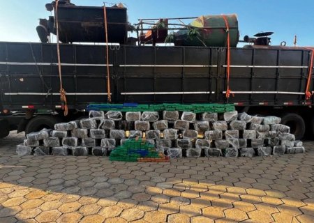 Operação integrada apreende 1,7 tonelada de maconha na divisa entre SP e MS