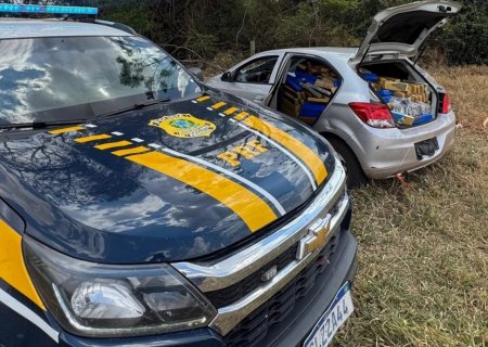 DEODÁPOLIS: Após perseguição, PRF apreende 700 kg de maconha