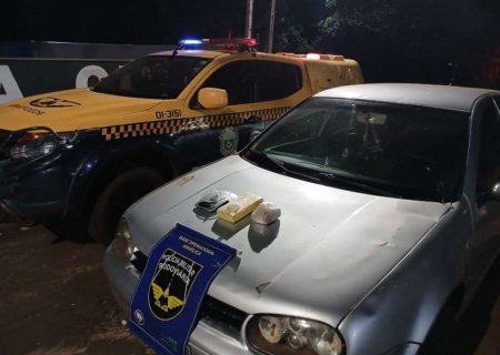 DEODÁPOLIS: PMR apreende cocaína e pasta-base durante fiscalização na MS-276