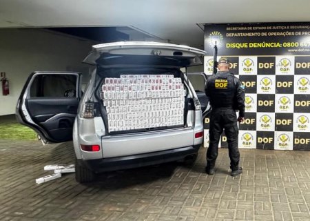 DEODÁPOLIS: DOF apreende carro carregado com cigarros contrabandeados na BR-376