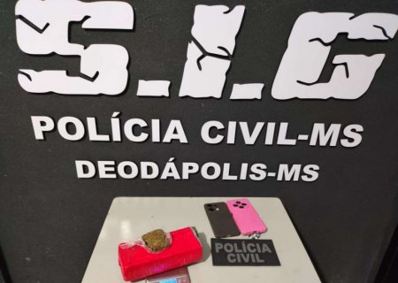 DEODÁPOLIS: Operação da Polícia Civil resulta em prisão de traficante em posse de tablete de maconha