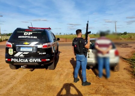 DEODÁPOLIS: Polícia Civil age rapidamente e prende em flagrante homem acusado de agredir a sua companheira