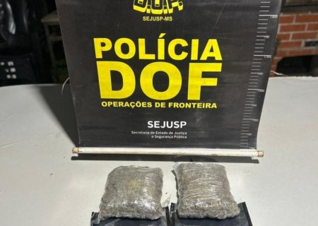 Por R$ 200, homem é preso transportando skunk e haxixe na fronteira