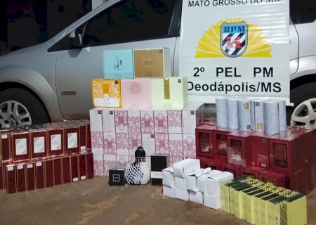 DEODÁPOLIS: Polícia Militar apreende carga de perfumes avaliada em mais de R$ 100 mil
