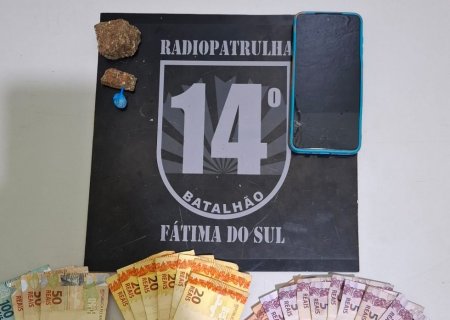 FÁTIMA DO SUL: Polícia Militar prende autor por tráfico de drogas