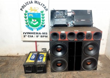 IVINHEMA: Mesmo após advertência da PM, jovem volta a ligar som alto e acaba na delegacia