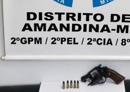 IVINHEMA: Polícia Militar prende homem por porte ilegal de arma de fogo após denúncia em Amandina