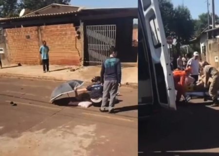 NAVIRAÍ: Homem agride a própria mãe, atropela casal e esfaqueia vizinho