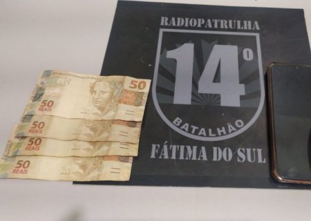 FÁTIMA DO SUL: Polícia Militar prende autor de furto qualificado em estabelecimento comercial