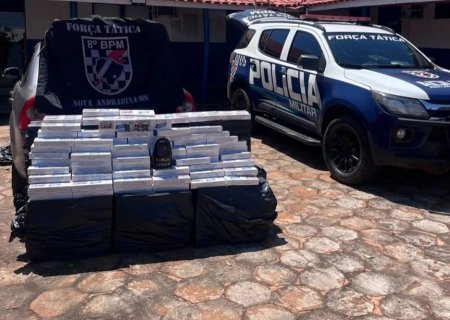 NOVA ANDRADINA: Força Tática apreende 755 pacotes de cigarros após perseguição