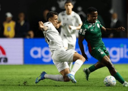 Empate com Santos mantém Palmeiras atrás do Flamengo no Brasileirão