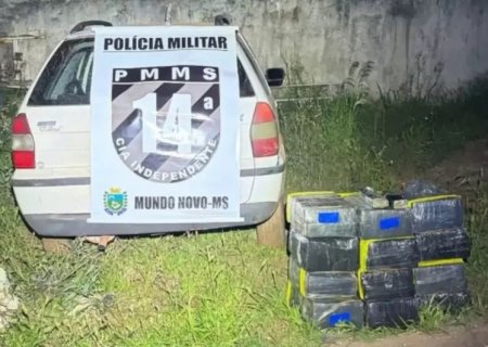 Veículo é encontrado com 154 quilos de maconha e cocaína