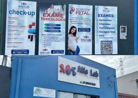 IVINHEMA: Alfa Lab oferece exames laboratoriais, check-up geral e preços acessíveis