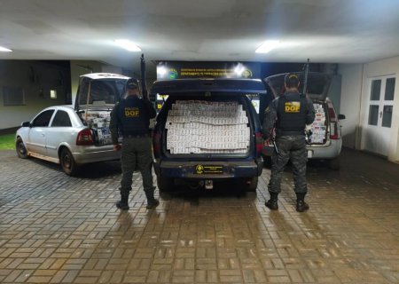 Depósito de cigarros contrabandeados é descoberto pelo DOF em Dourados