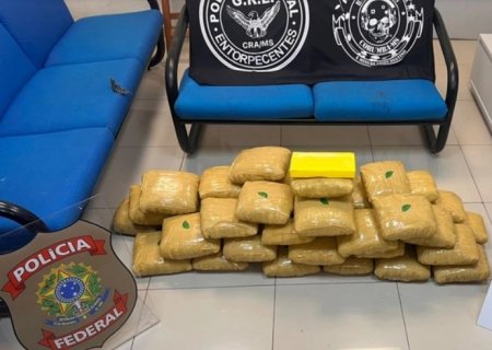 Polícia Federal apreende 42 kg de maconha e 1 kg de cocaína em Corumbá