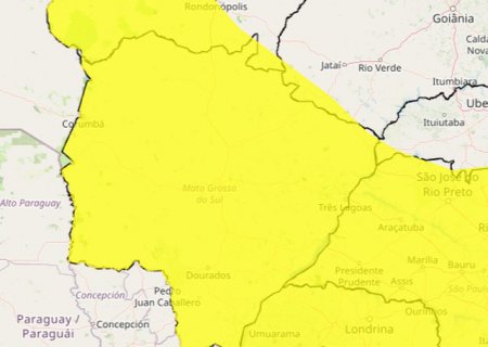 De ponta a ponta, MS fica sob alerta de tempestades por 4 dias