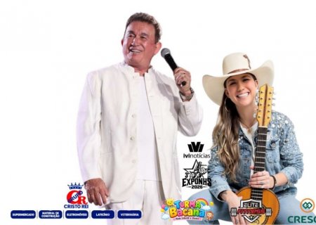 NOVO HORIZONTE DO SUL: 3ª ExpoNHS começa hoje com arena coberta, rodeio, cavalgada e show de Bruna Viola e sábado tem Amado Batista