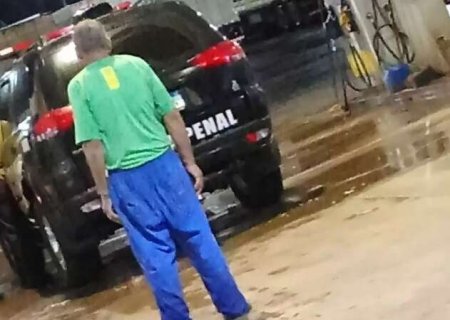 B&ecirc;bado detido com viatura da Pol&iacute;cia Penal furtou picape 9 dias antes